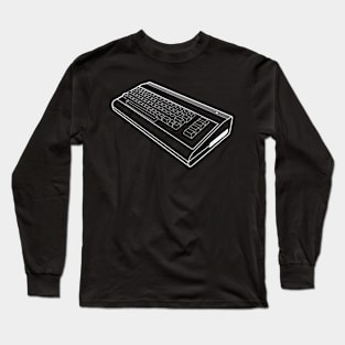 commodore 3d wireframe Long Sleeve T-Shirt